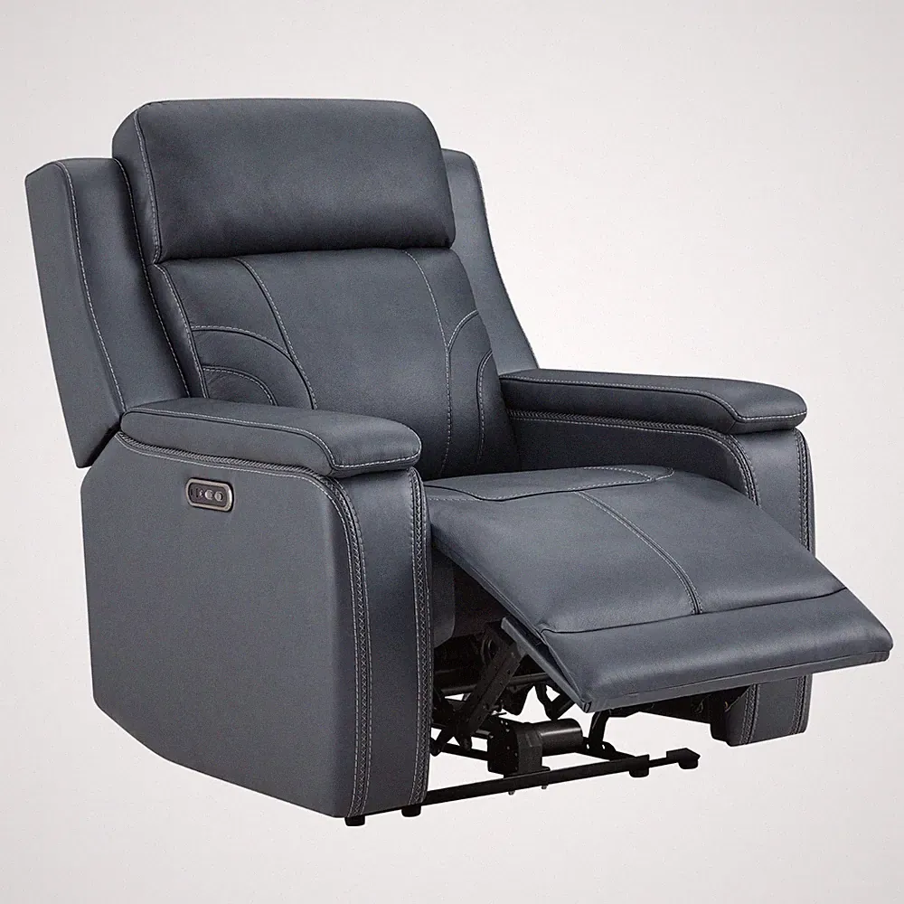 CHITA Genuine Leather Recliner Adjustable Lay flat Recliner Chair with Headrest